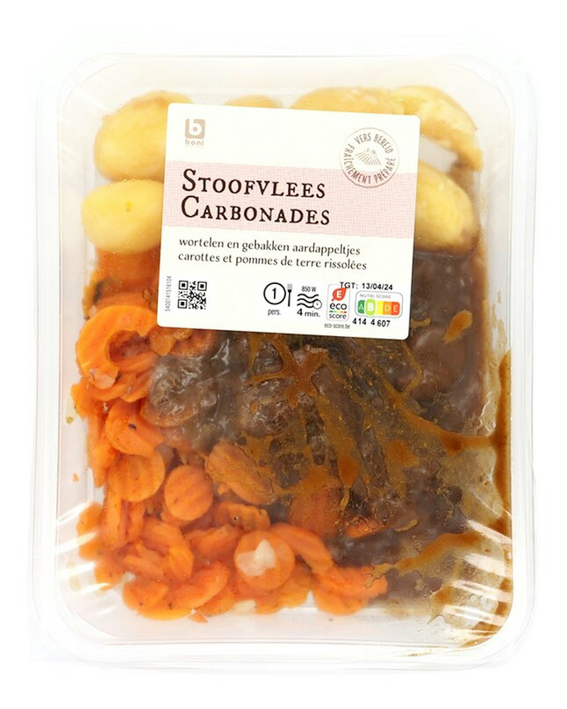 BONI stoofvlees wortelen 450g