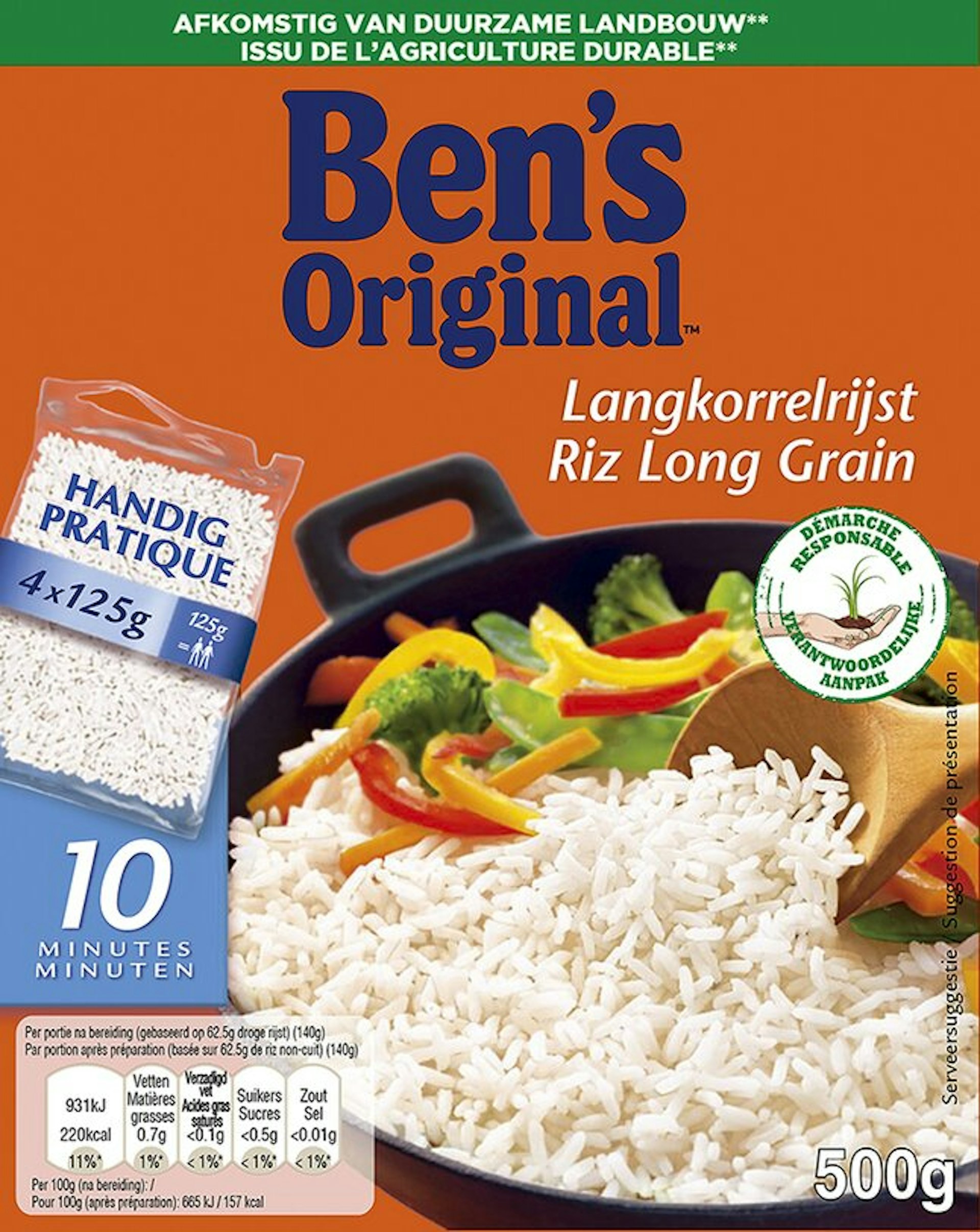 BEN'S ORIGINAL langkorrelrijst 4x125g