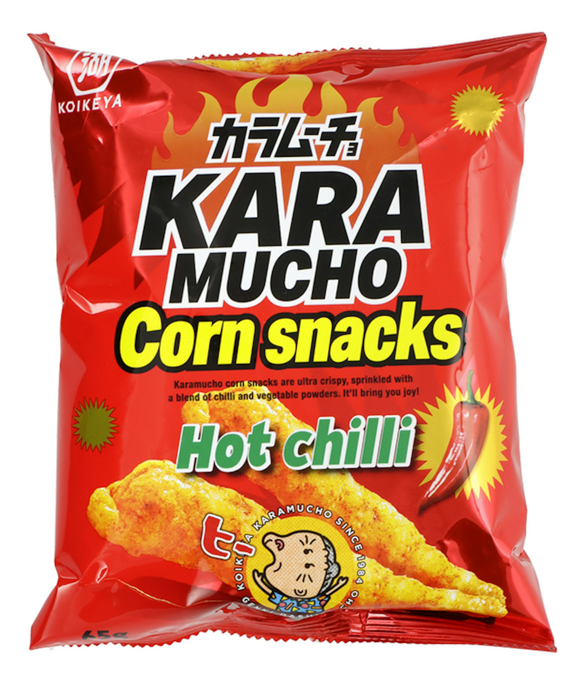 KOIKE-YA Corn Snack Hot Chili 65g