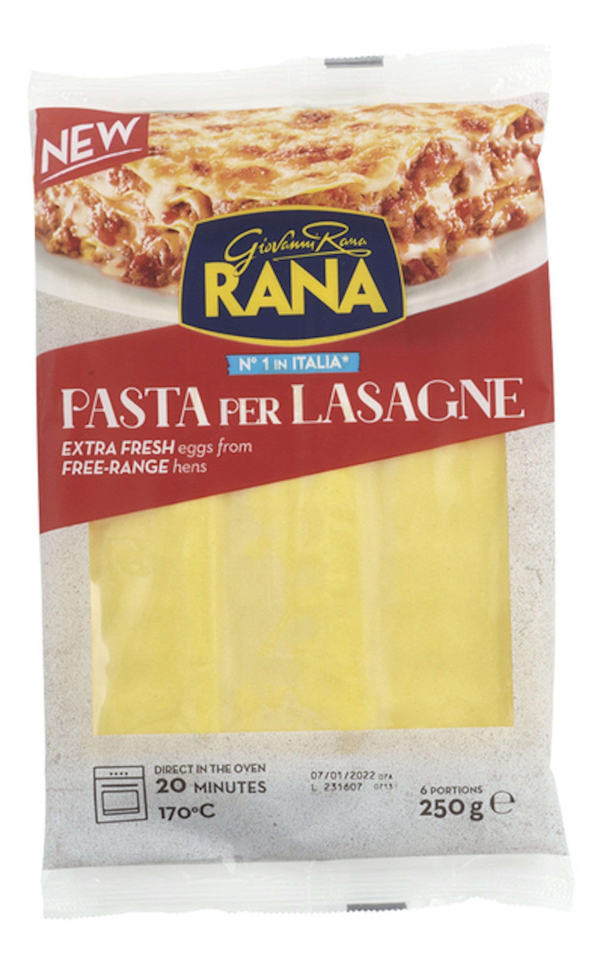 GIOVANNI RANA pastavellen lasagne 250g