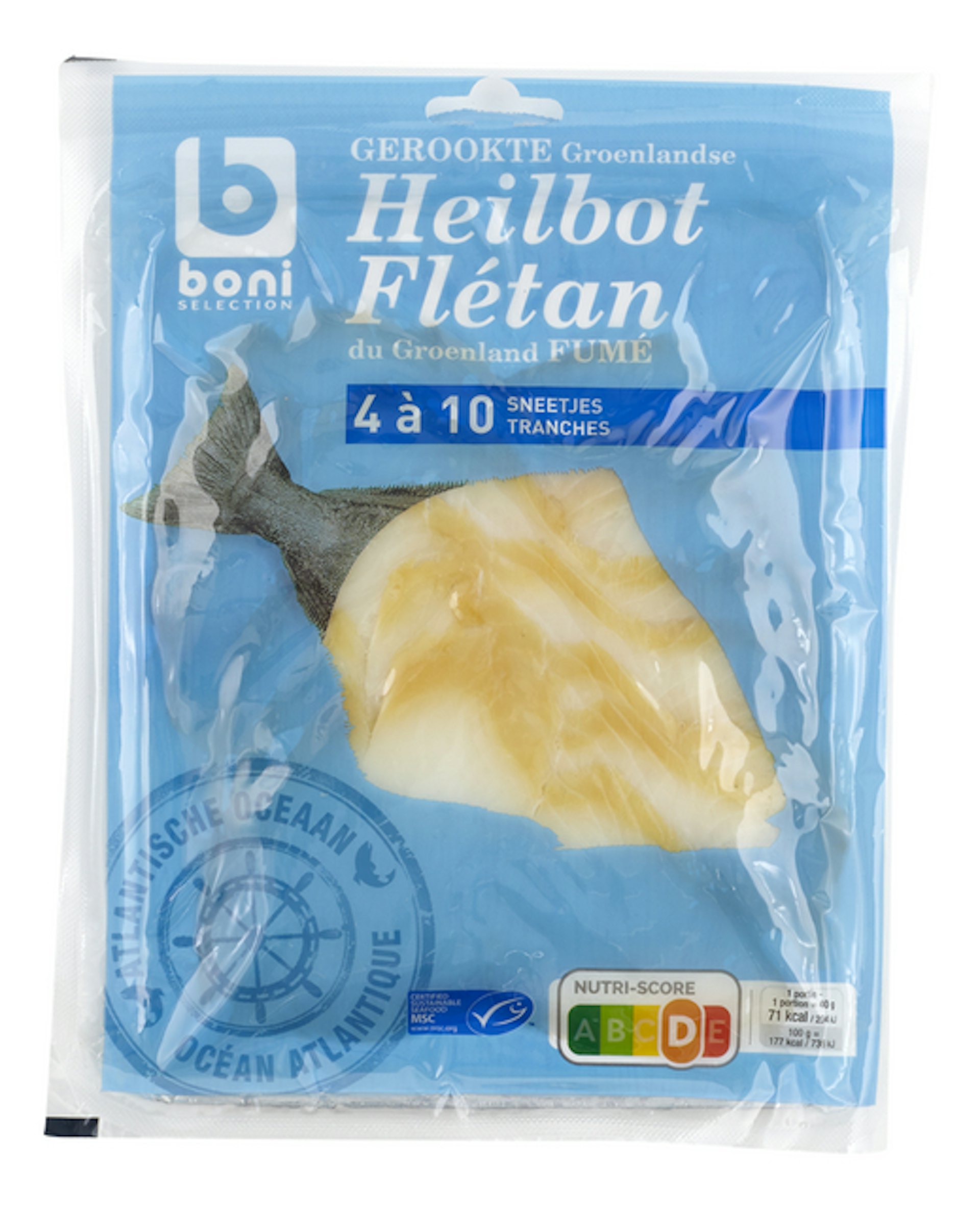 BONI gerookte heilbot sneden 150g