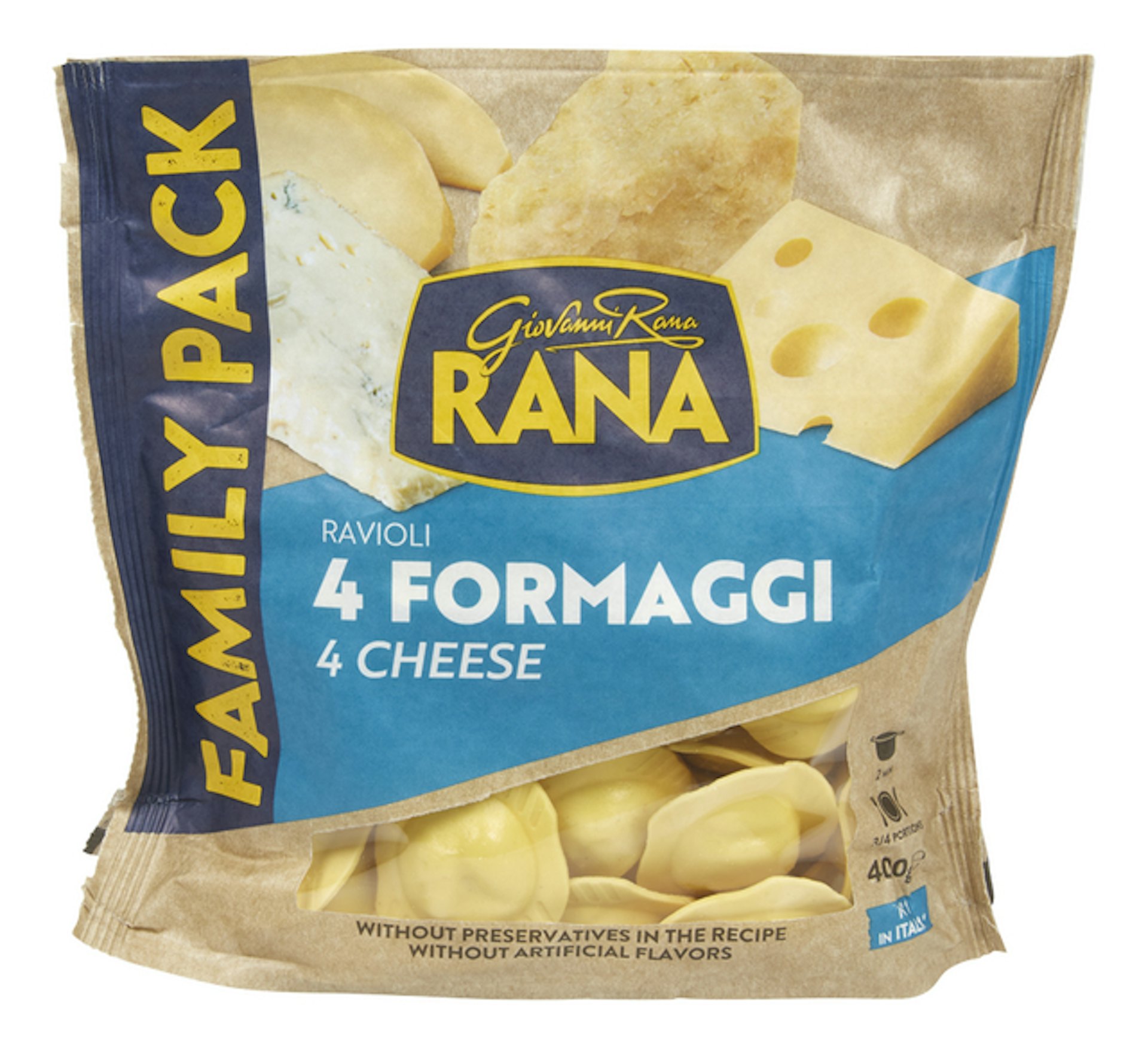 GIOVANNI RANA Ravioli 4 Formaggi 400g