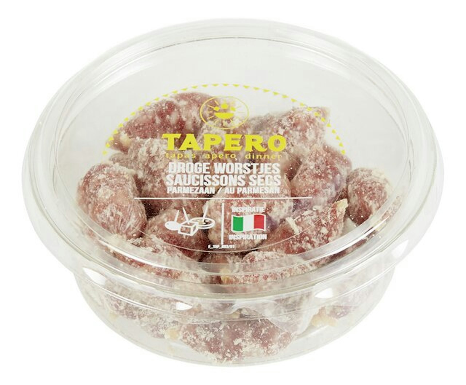 TAPERO mini worstjes parmezaan 125g