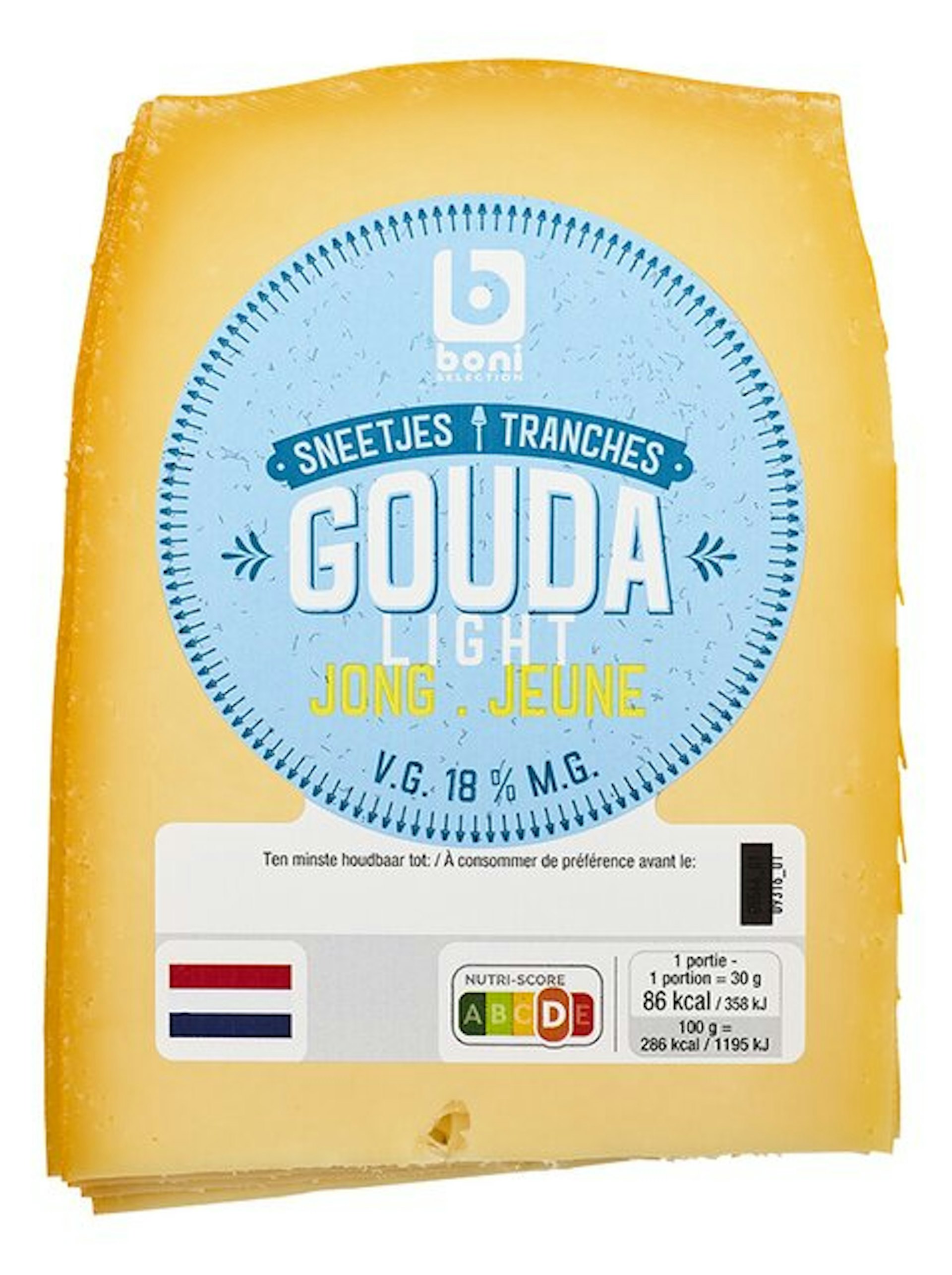 BONI gouda light sneetjes 250g