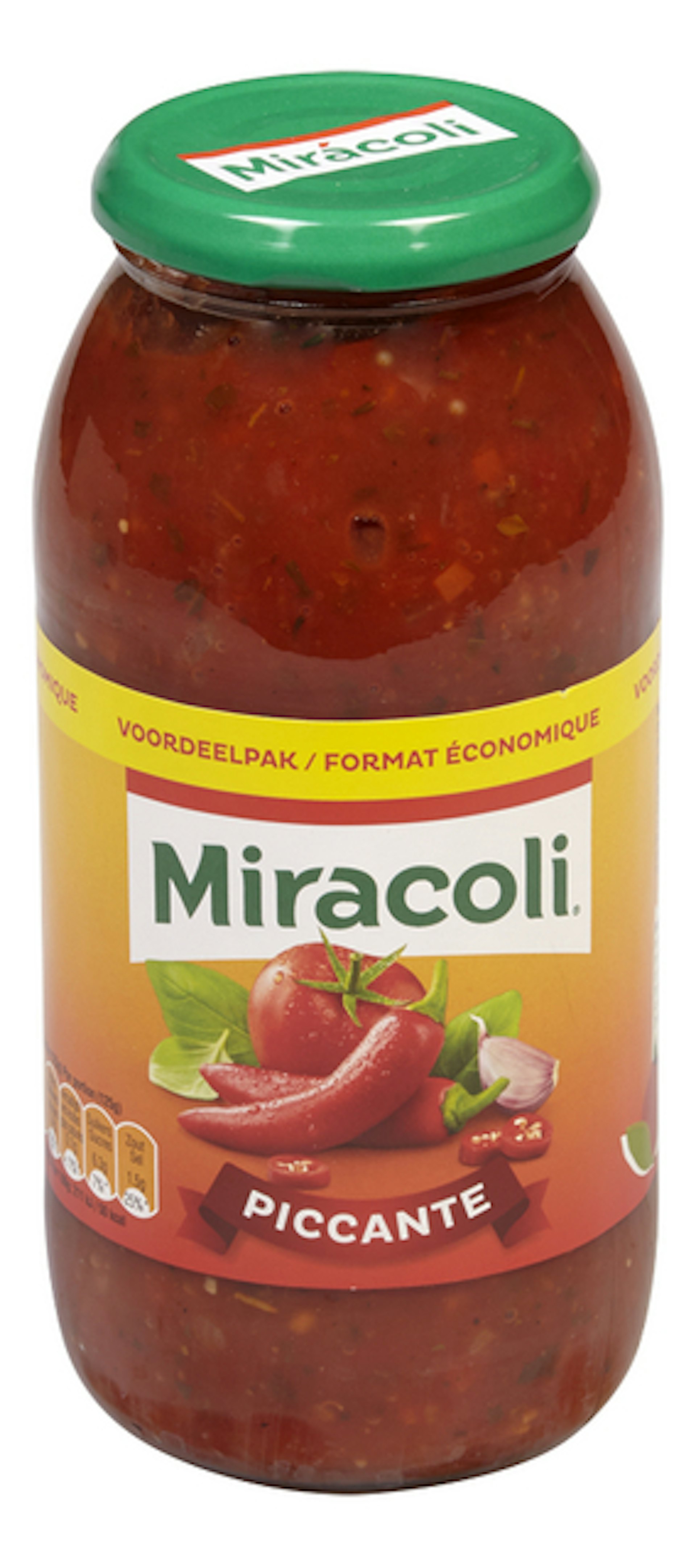 MIRACOLI pastasaus piccante 750g