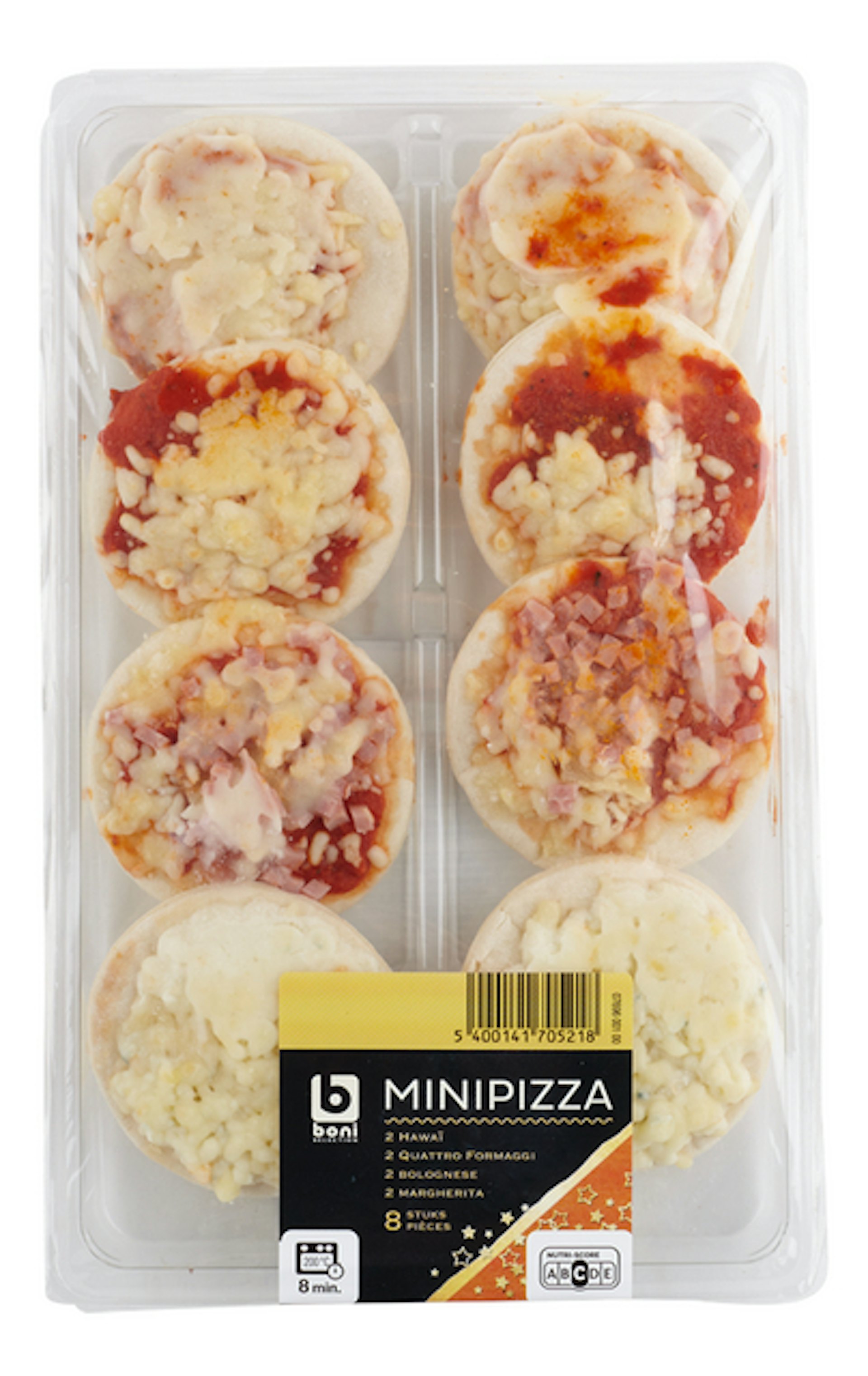 BONI mini pizza 8st 200g