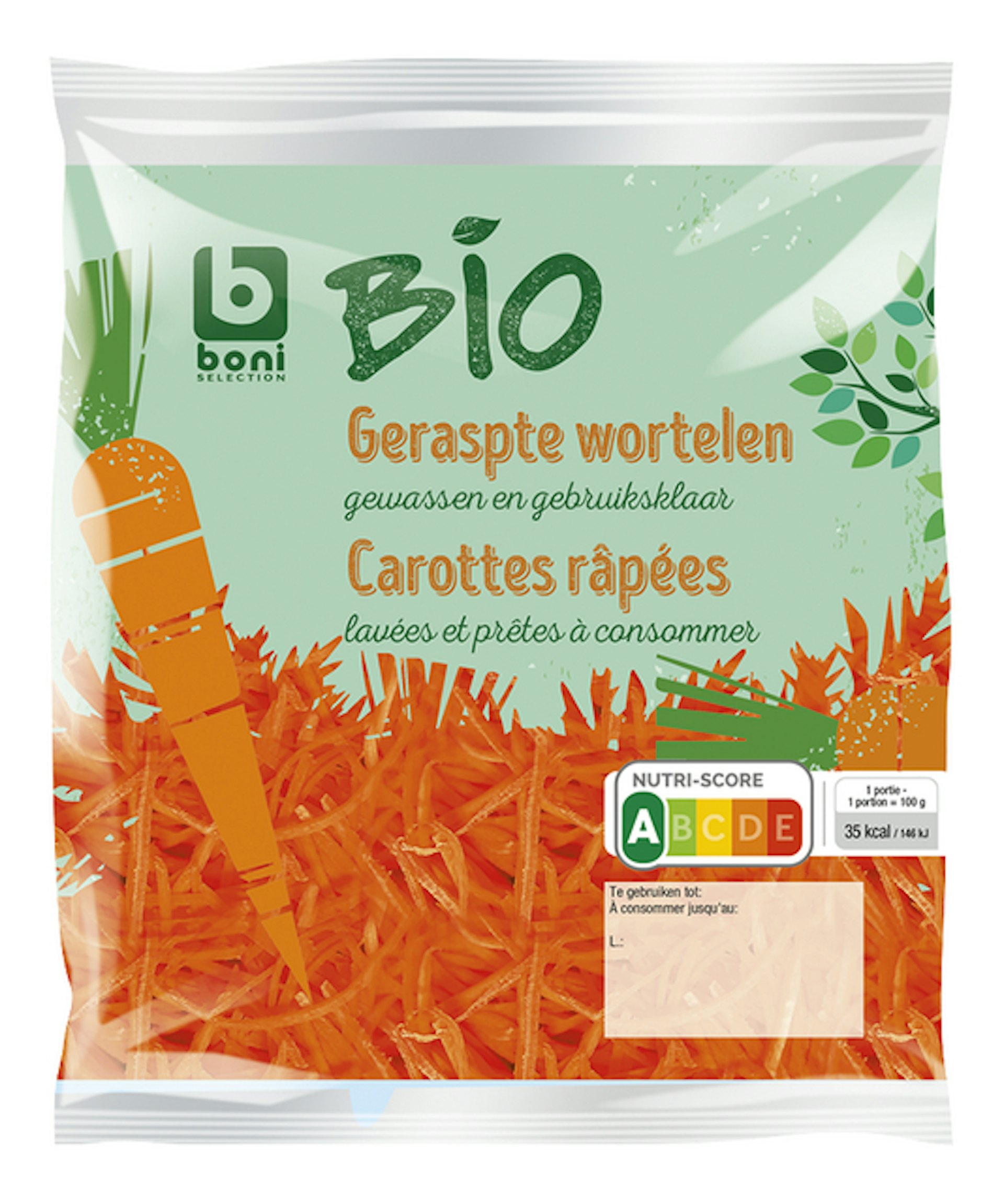 BONI BIO geraspte wortelen 175g