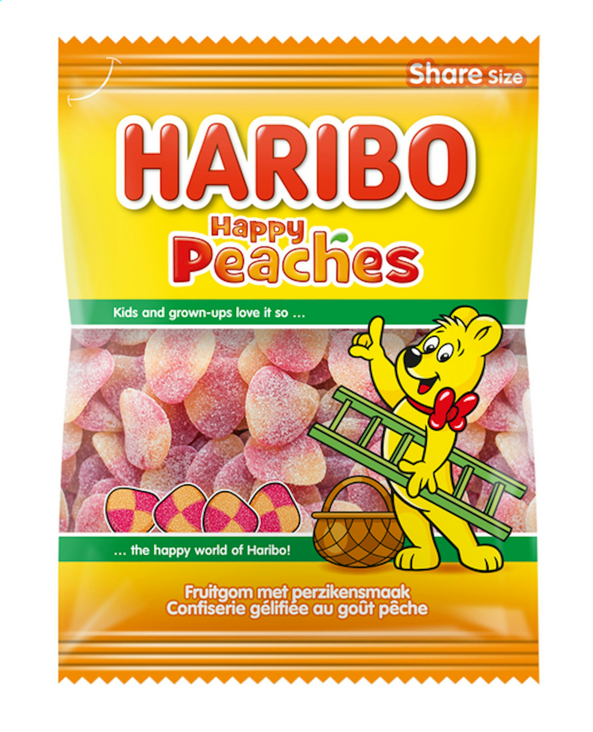 HARIBO snoep geel-roze perziken 500g