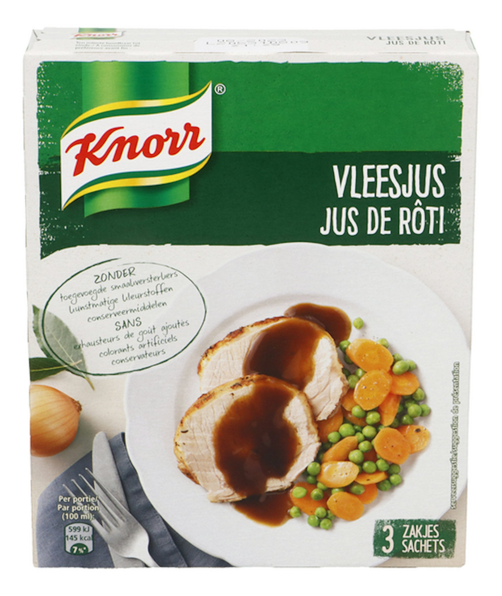 KNORR saus vleesjus zakje 3x20g