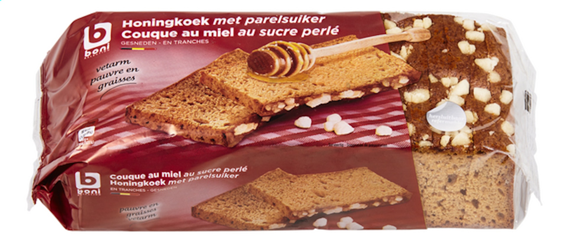 BONI honingkoek parelsuiker 500g