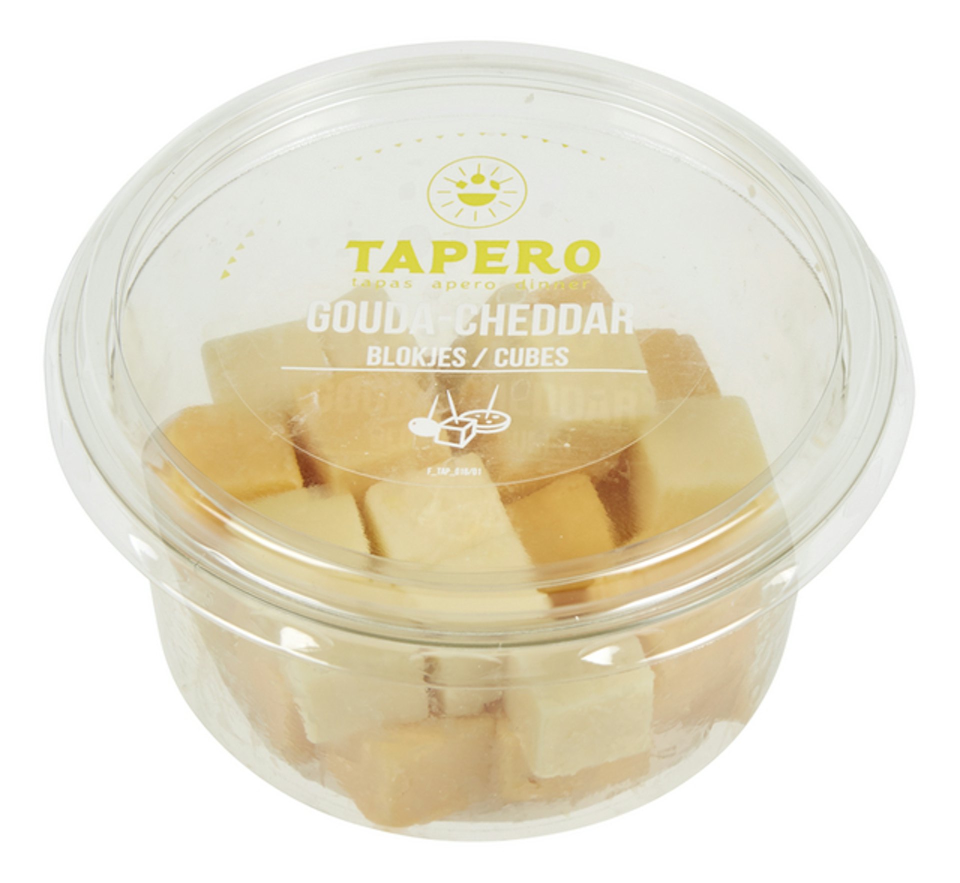 TAPERO Mix gouda/cheddarblokjes 150g