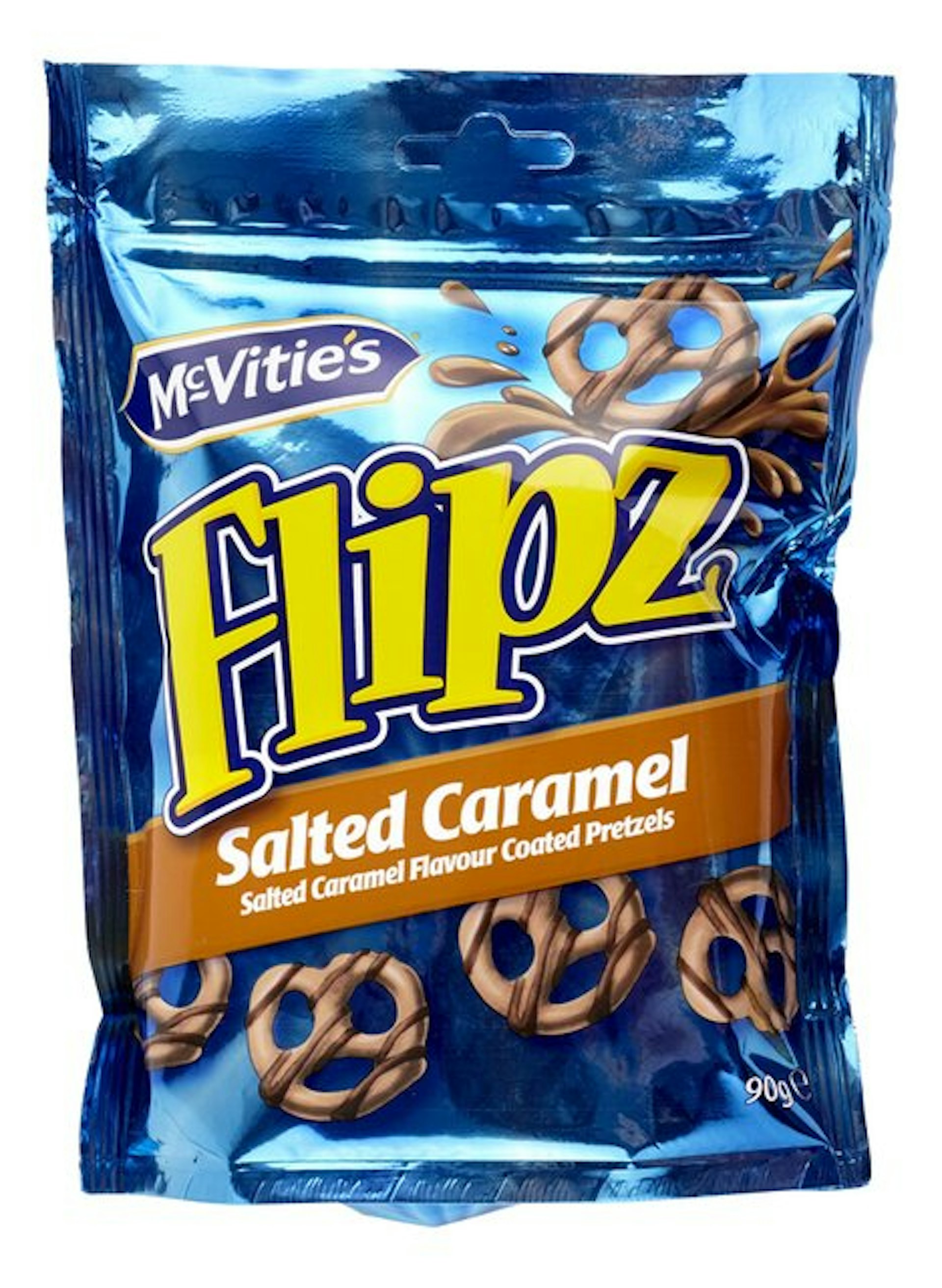 FLIPZ salted caramel pretzels 90g