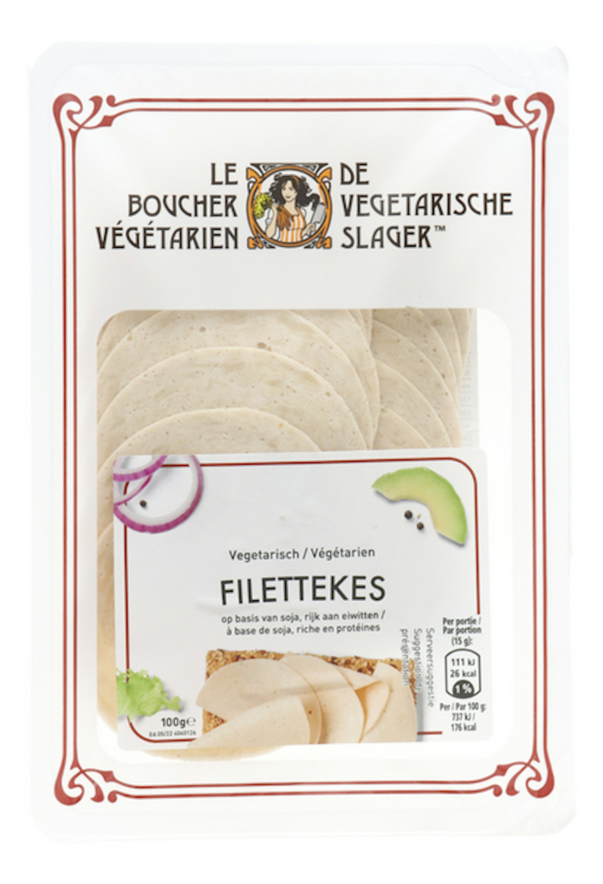 DE VEGETARISCHE SLAGER filettekes 100g