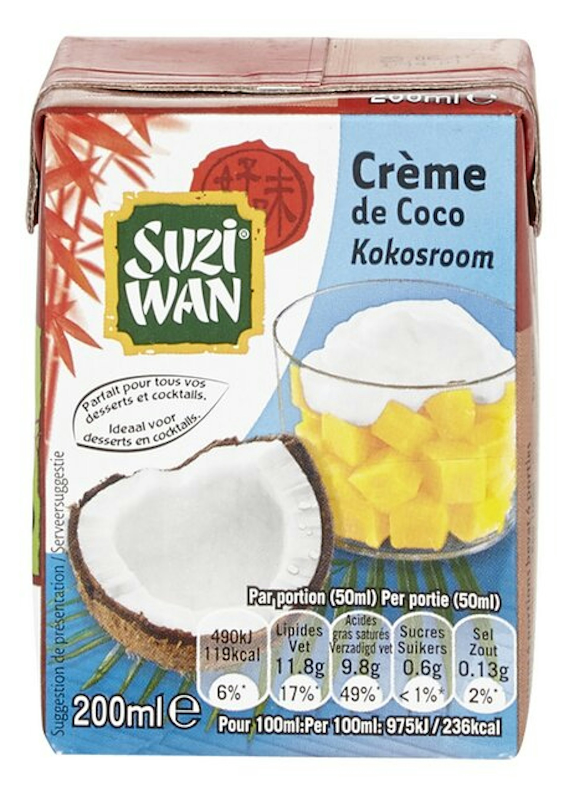 SUZI WAN kokosroom brik 200ml