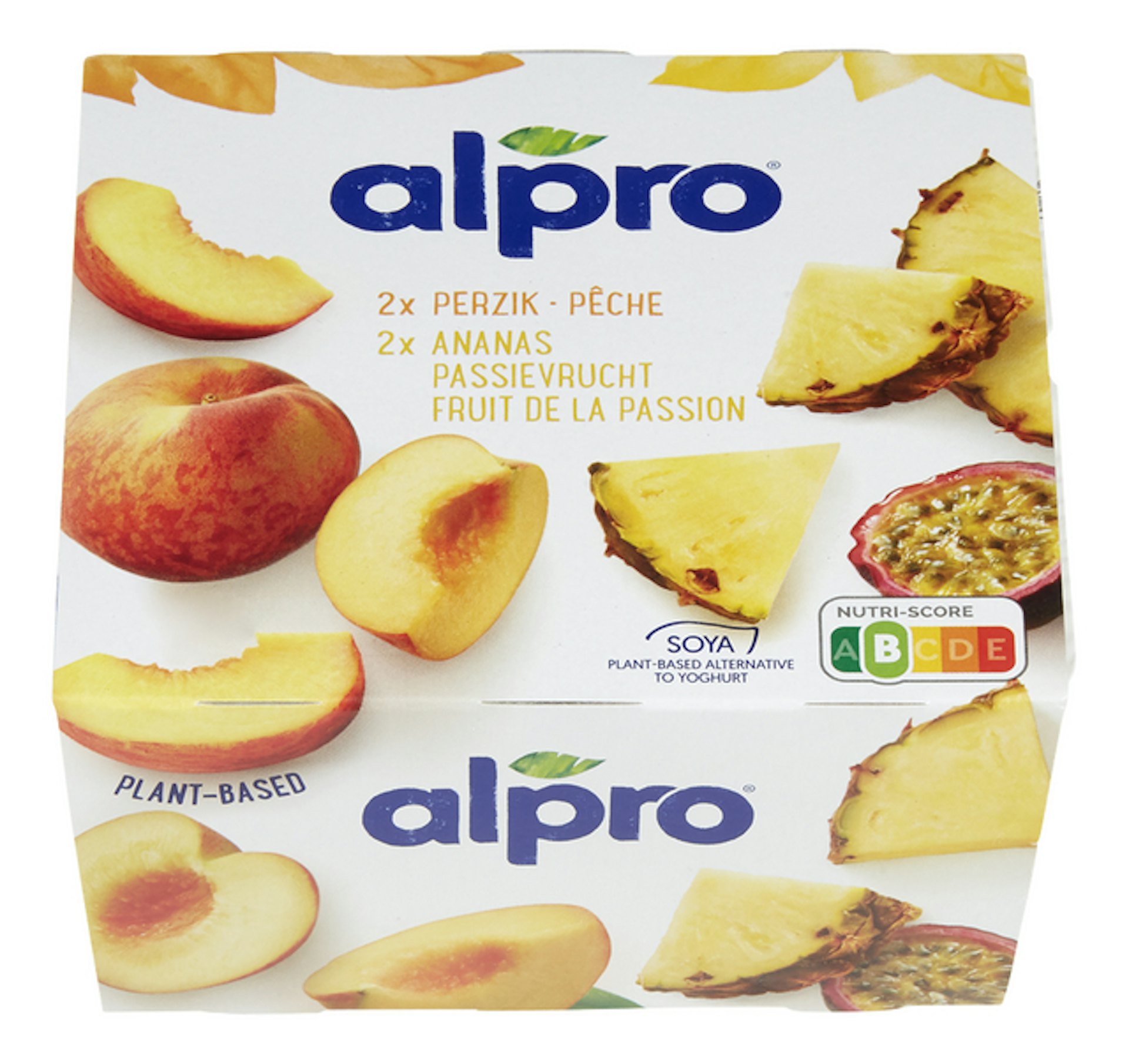 ALPRO perzik/ananas-passievrucht 4x125g