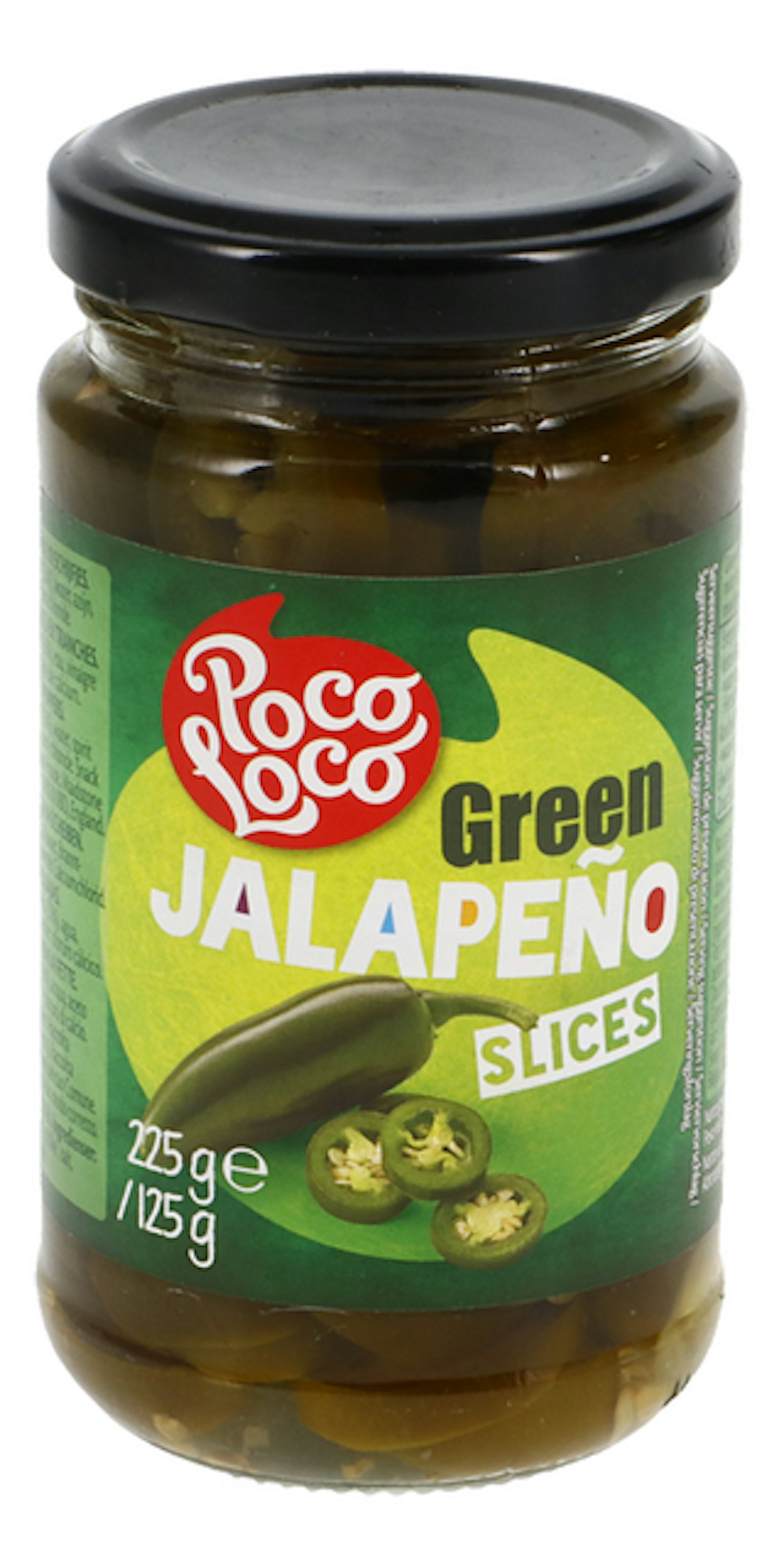 POCO LOCO groen.jalapeños schijfjes 225g