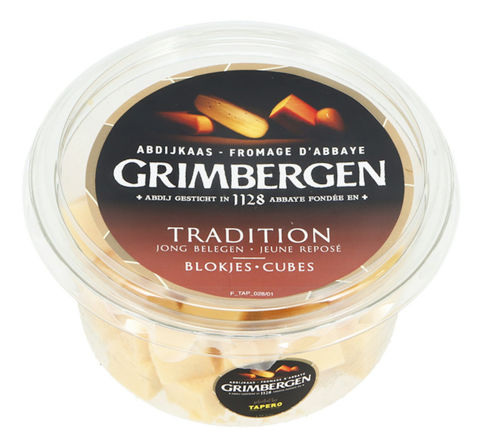 TAPERO Abdijkaas Grimbergen kubus 150g