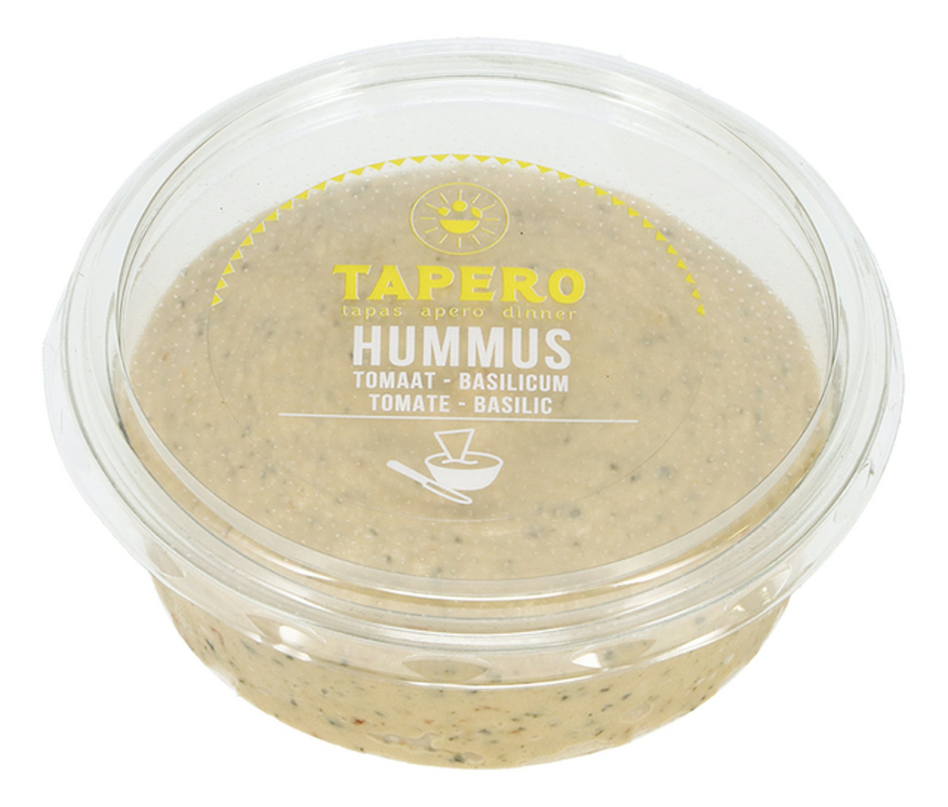 TAPERO Hummus Tomaat basilicum 200g