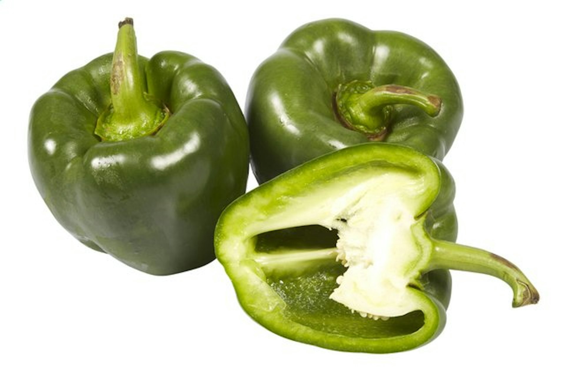 groene paprika's