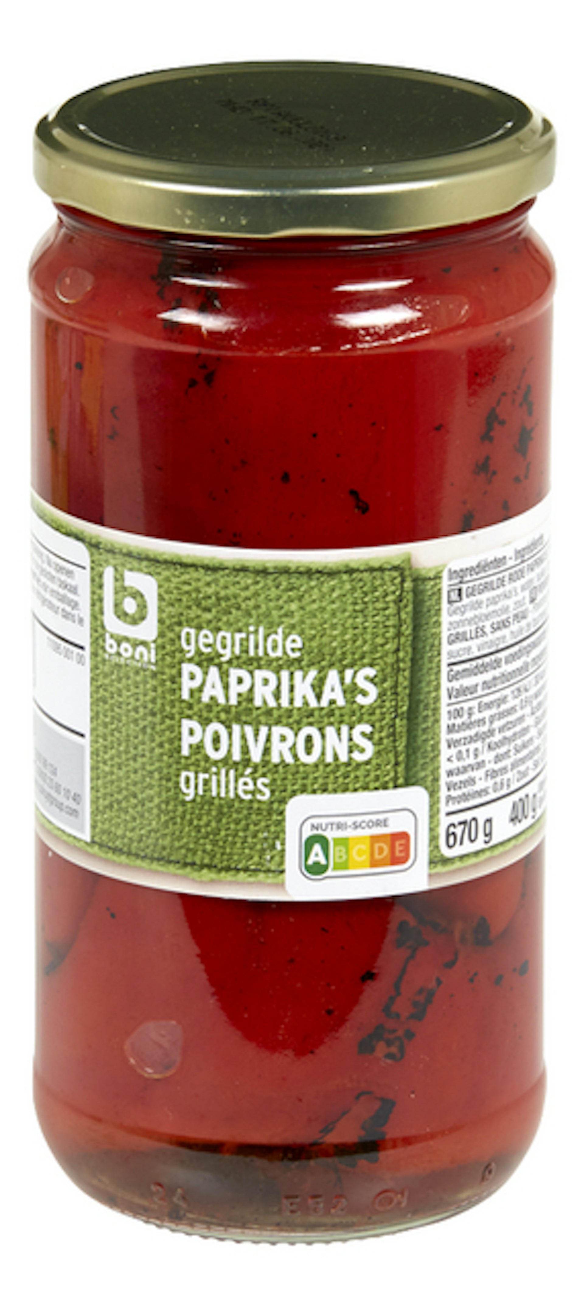 BONI gegrilde paprika's 670g