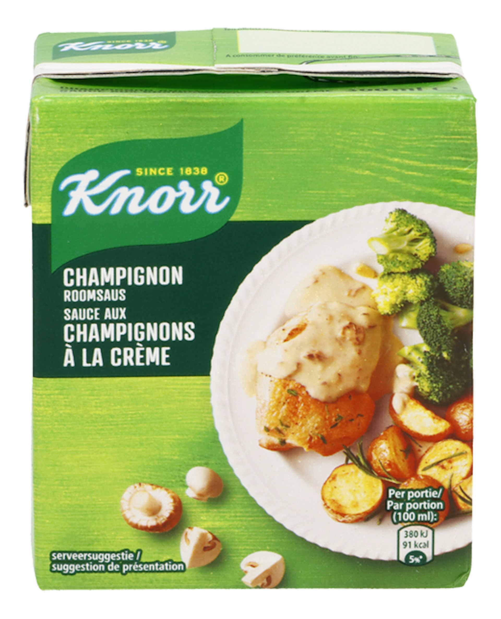 KNORR saus champignonroom Brik 300ml