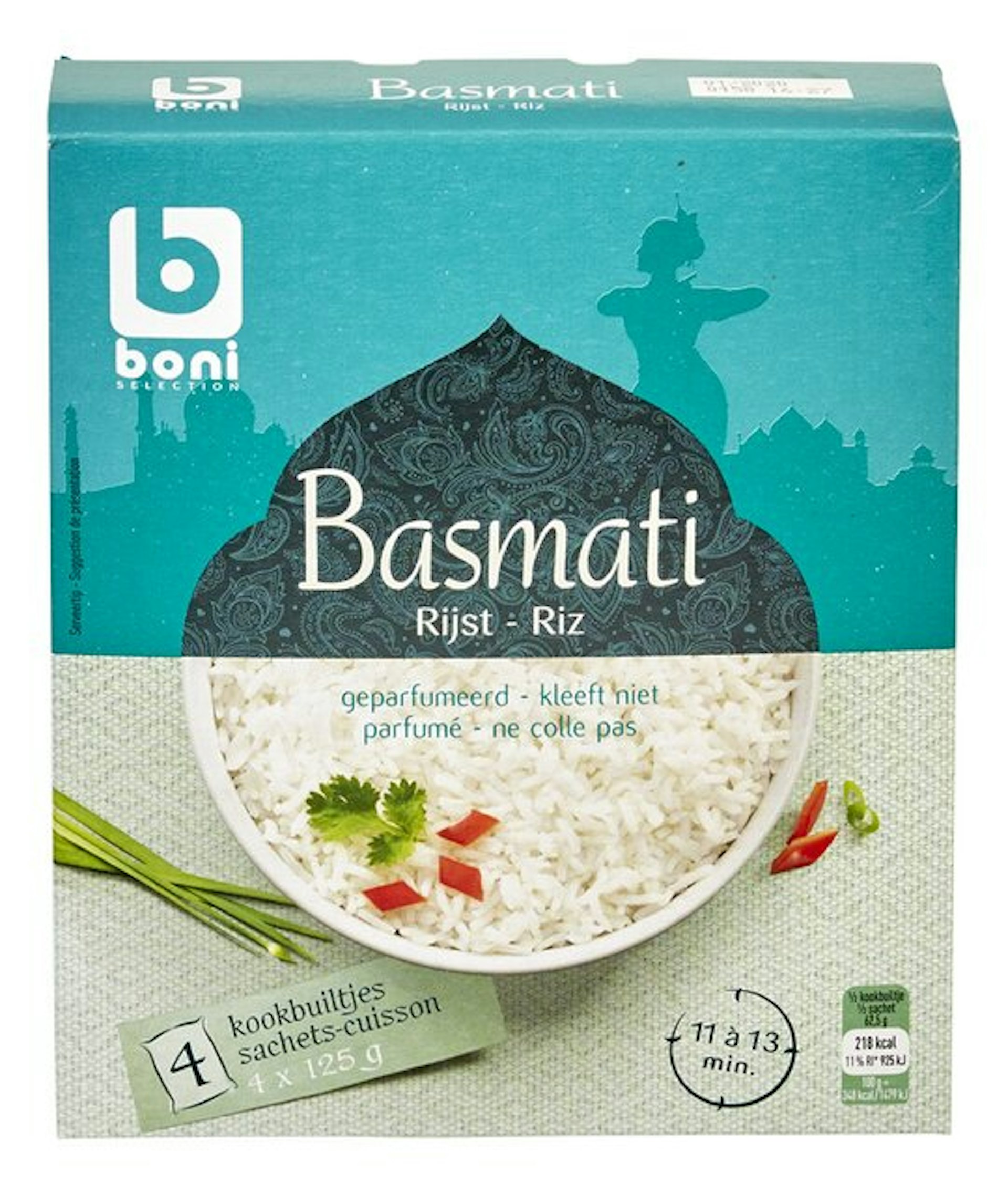 BONI rijst basmati 4x125g