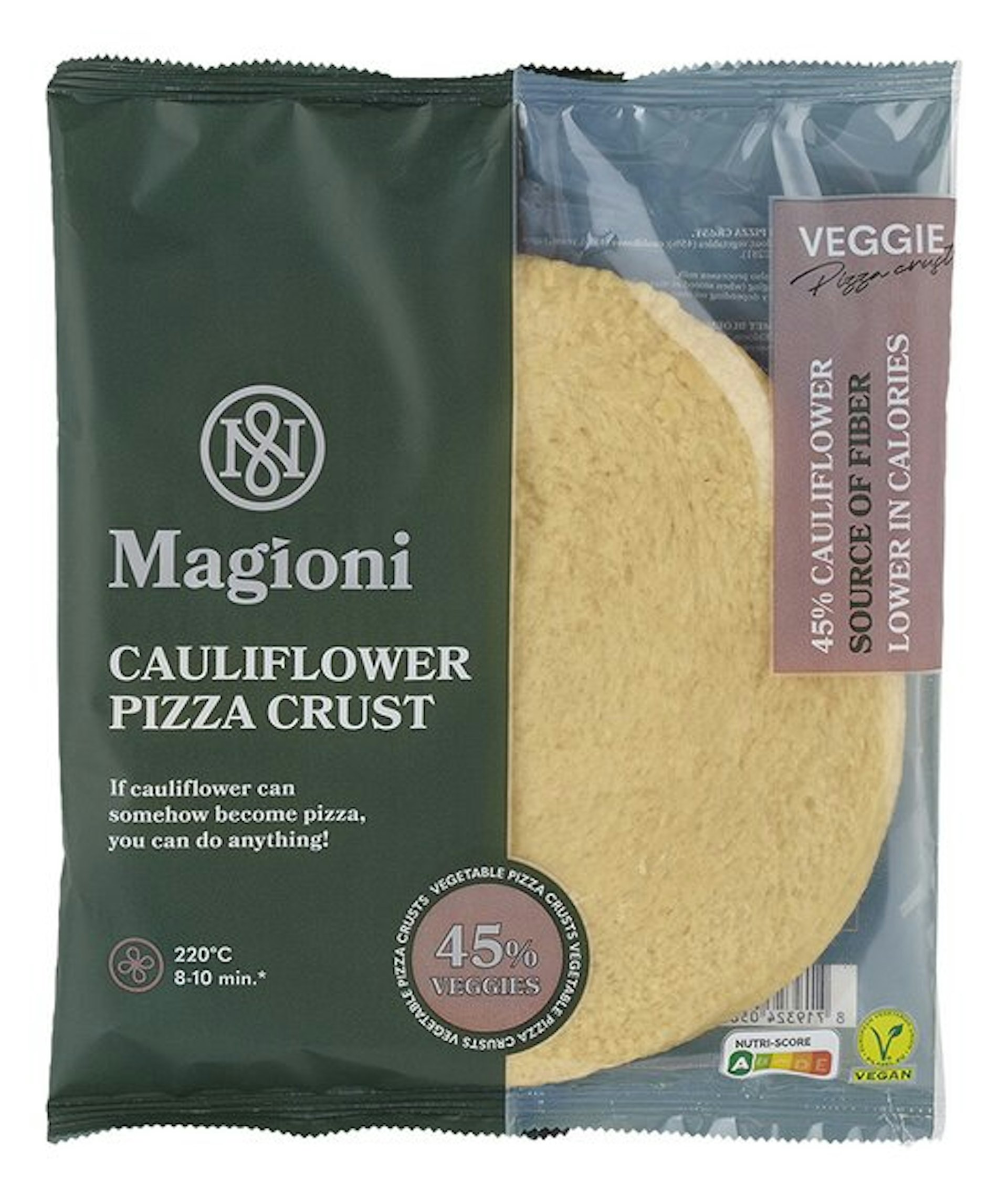 MAGIONI Bloemkool pizzabodem 2x195g