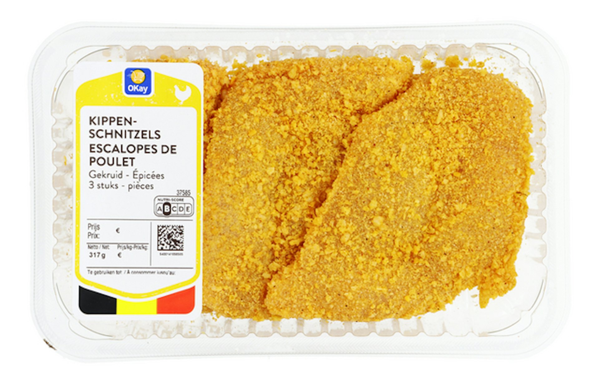 OKAY Kippenschnitzel 3x+-100g