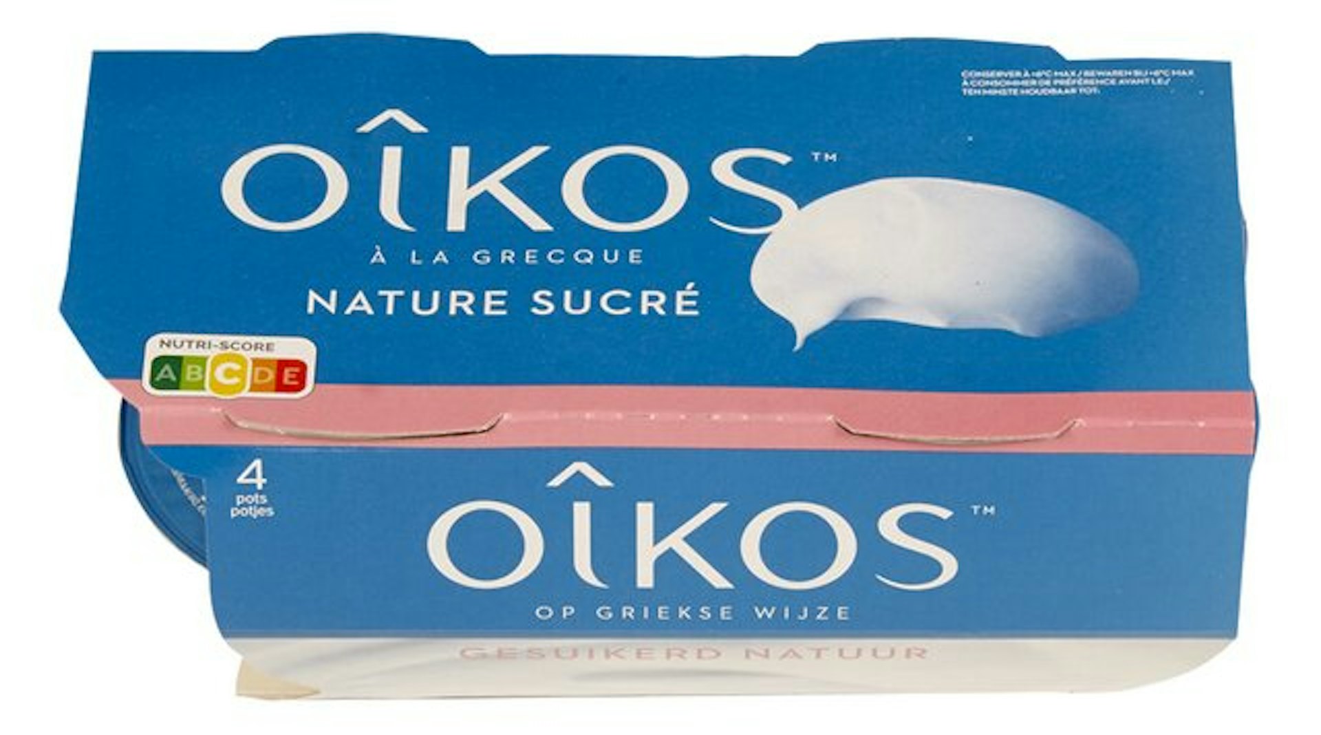 OIKOS volle yogh.nat.suik. 4x115g