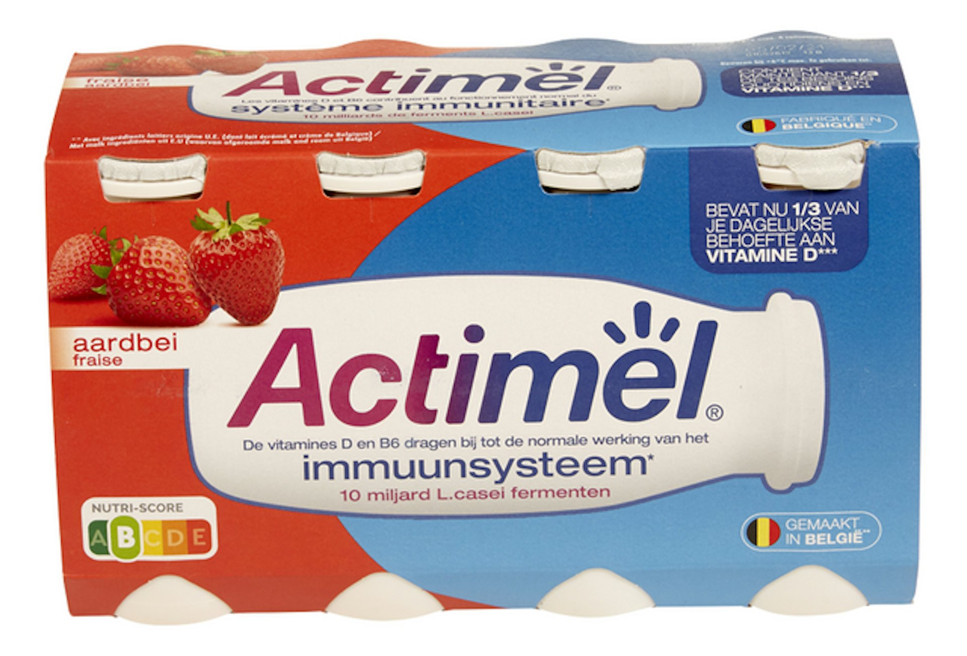 ACTIMEL aardbei 8x100g