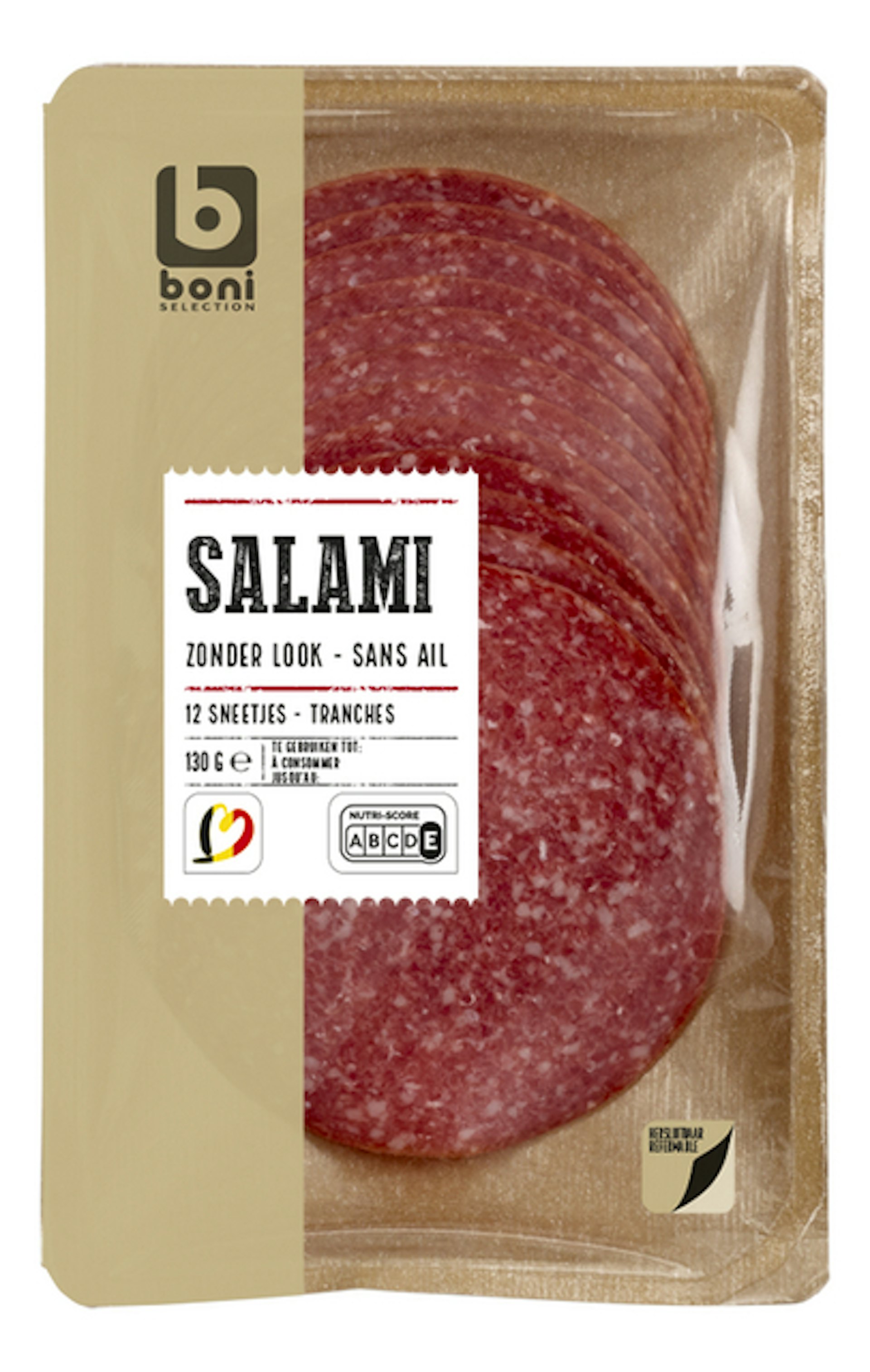 BONI Freshpack Salami zonder look 130g