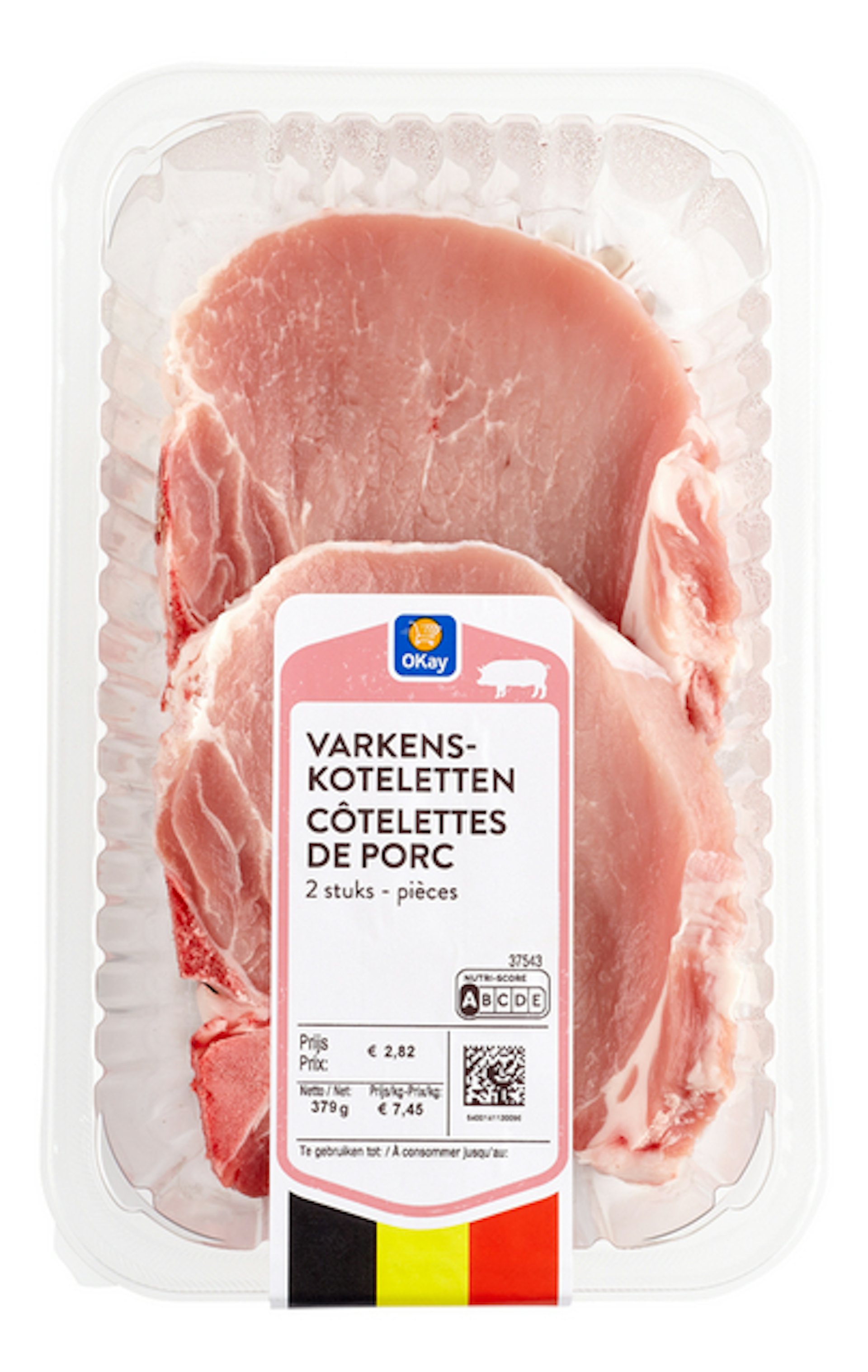 VARKENSKOTELETTEN Kotelet 2 st ±350g