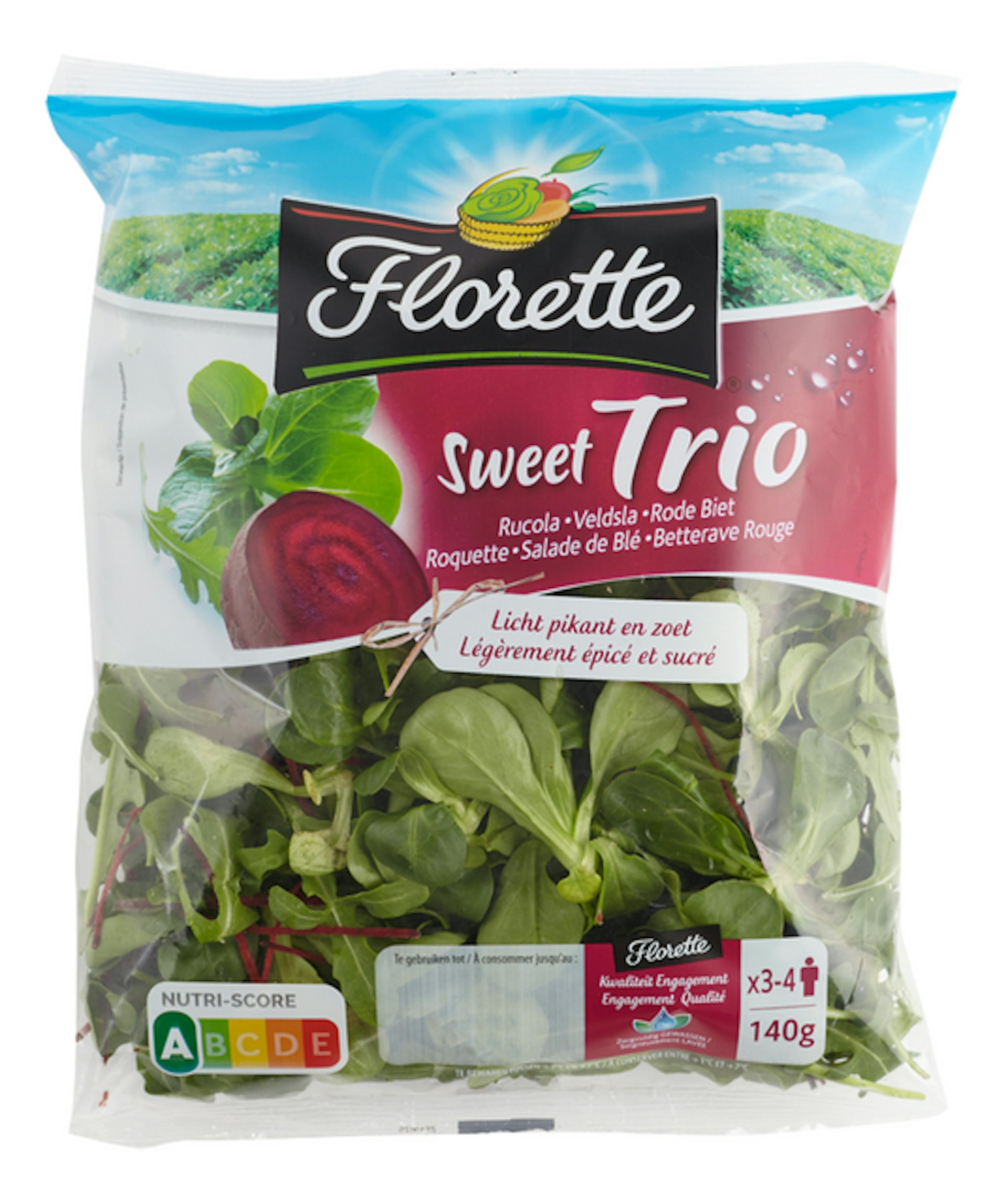 FLORETTE trio rucola-veldsla-r.biet 140g