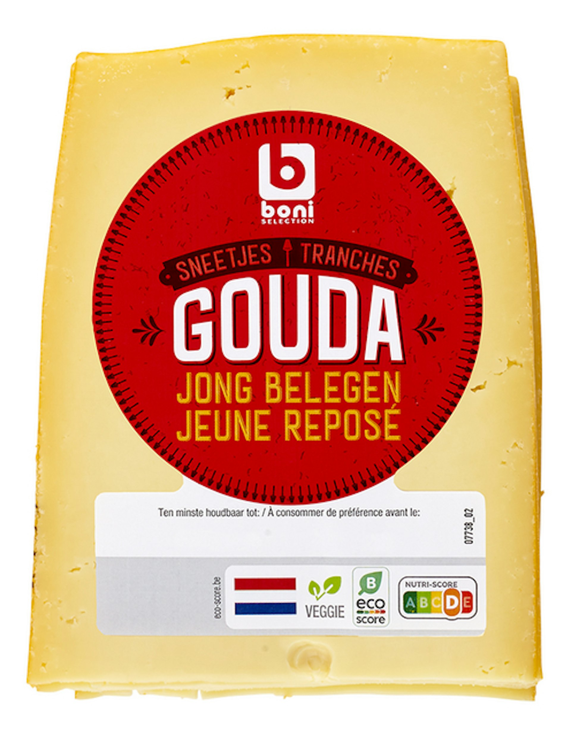 BONI gouda jong belegen sneetjes 300g