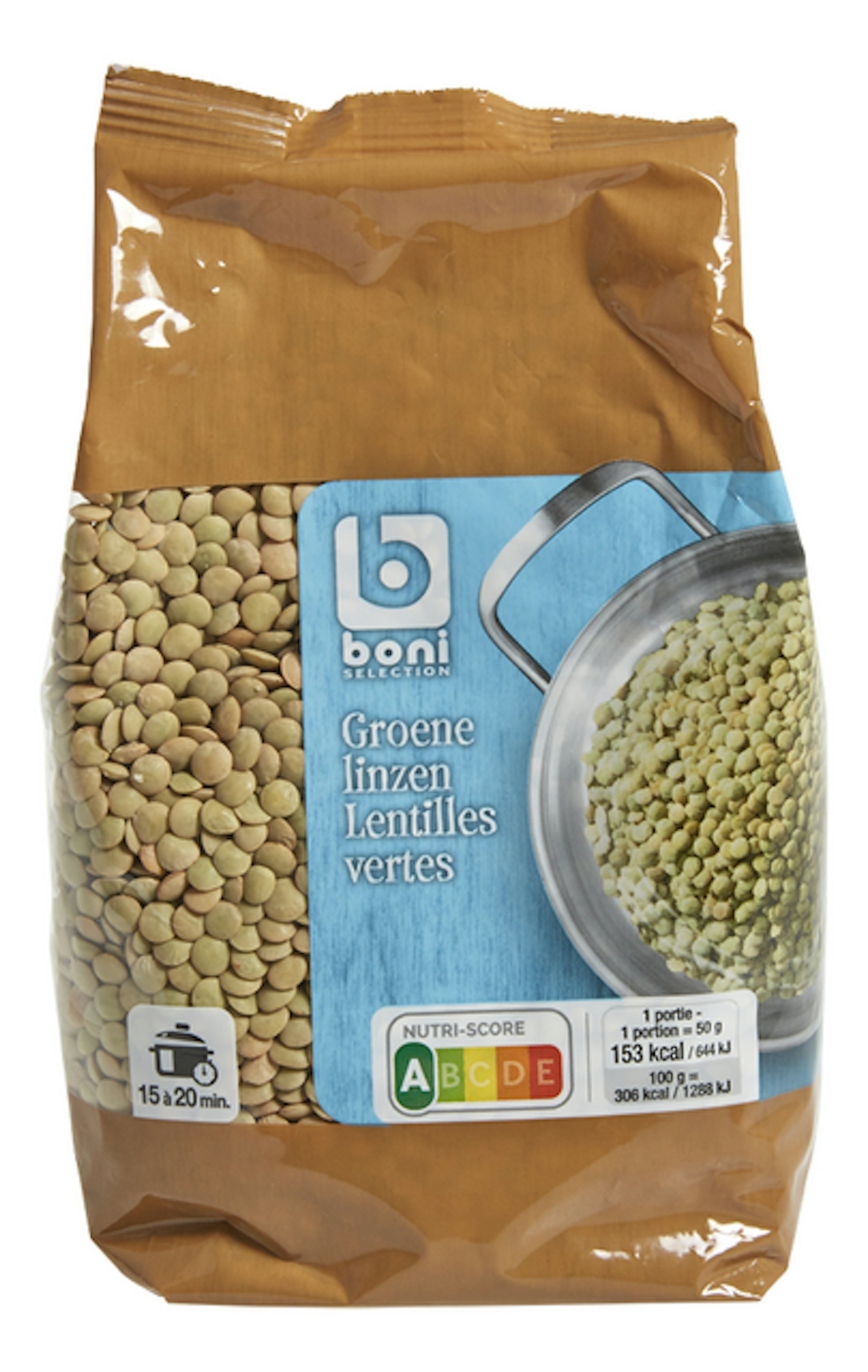 BONI groene linzen 500g