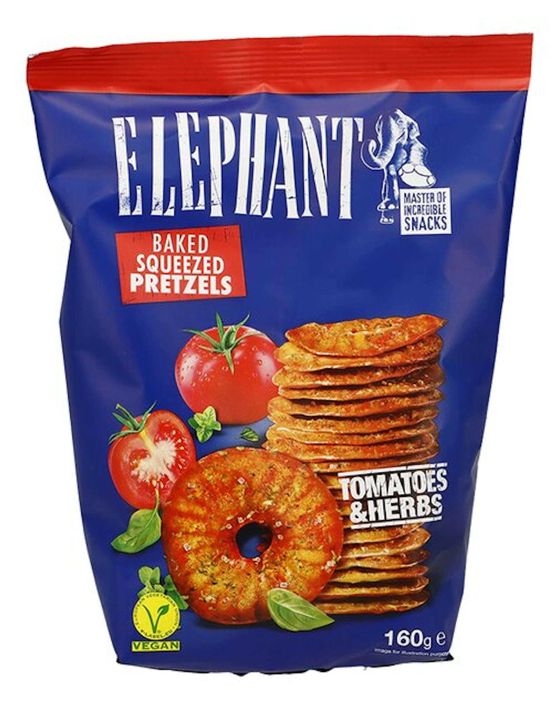 ELEPHANT Tomato pretzel 160g