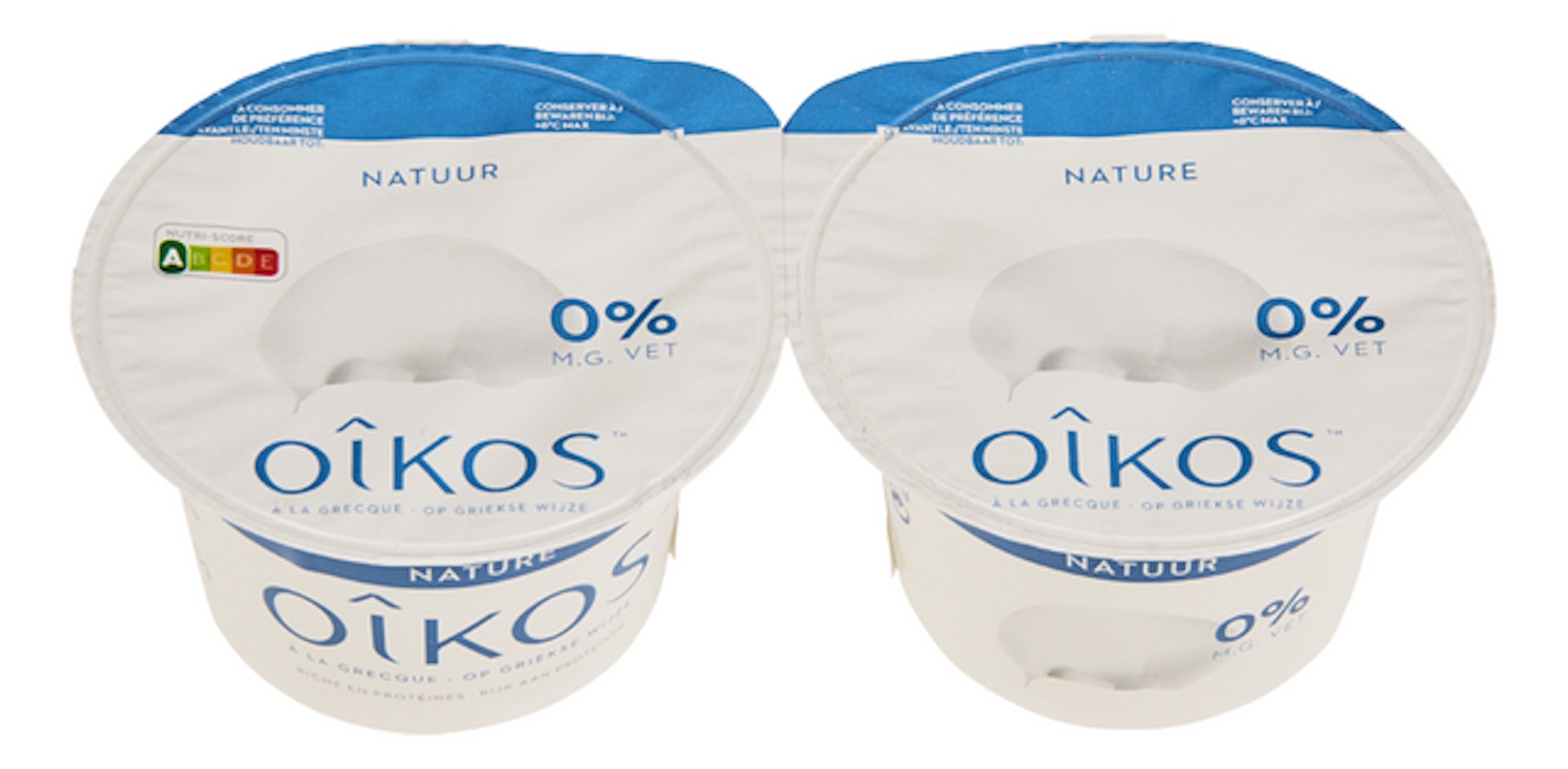 OIKOS Yoghurt 0% natuur 2x145g