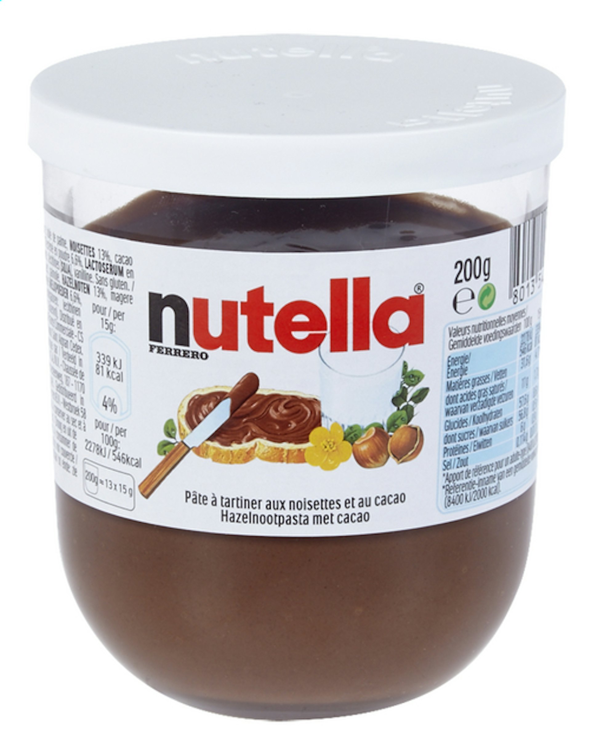 NUTELLA chocopasta met hazelnoten 200g